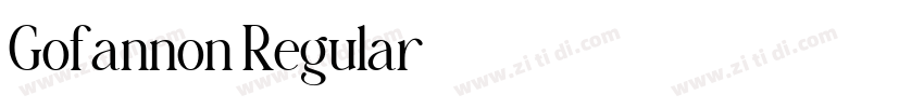 Gofannon Regular字体转换
